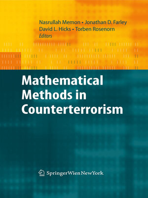 cover image of Mathematical Methods in Counterterrorism